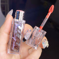 Wodwod mirror light water-permeable color-locking lip glaze clear water-gloss mirror quick-drying film-forming not easy to stick to the cup gray pink lipstick