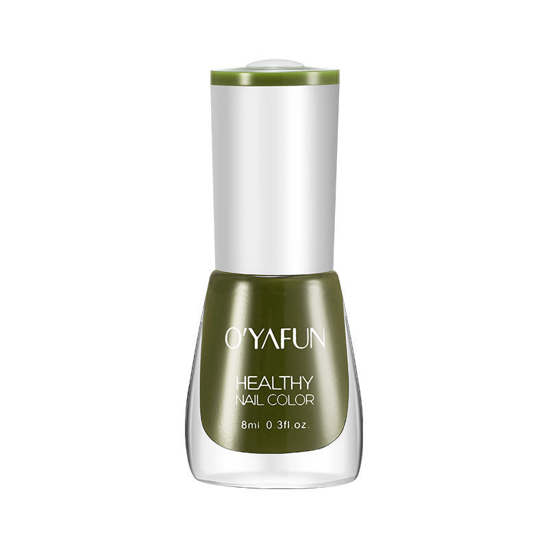 New ouyafei water-based nail polish, no baking required, quick-drying, peelable, 8ml, student-friendly clear top coat, wholesale