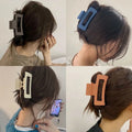 large square hairpin acrylic pumpkin gripper female back of head clip headwear hair shark clip hairpin