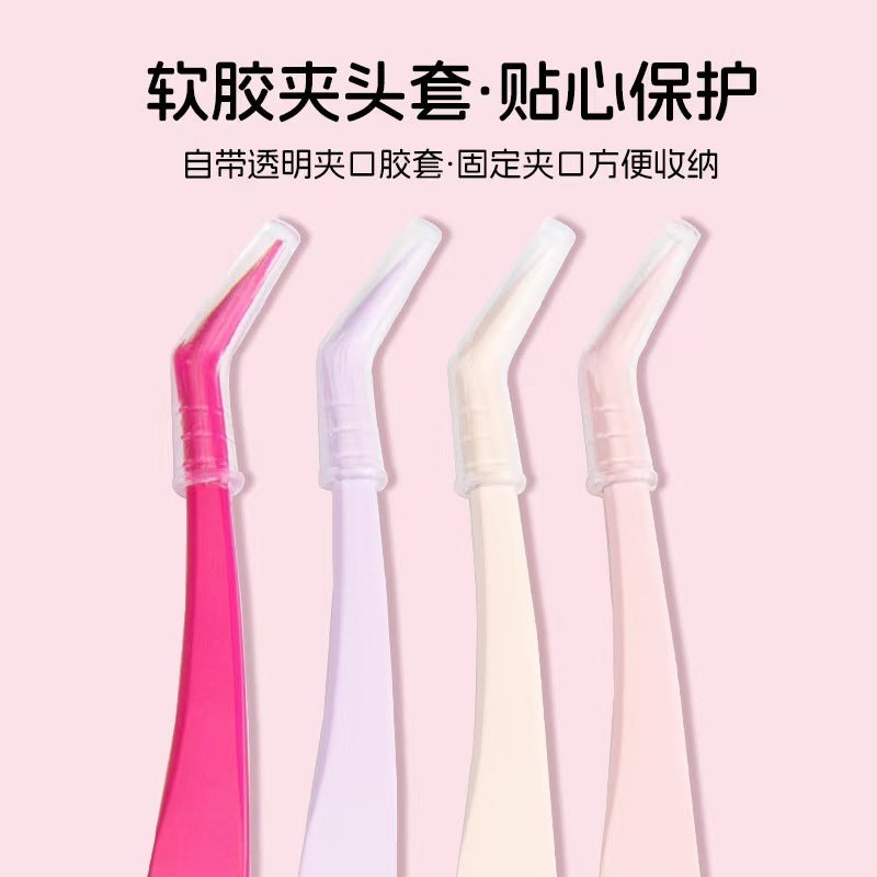 Non-stick eyelash tweezers, golden feather clip, anti-stick eyelash curler, cross-border non-stick tweezers, beauty tools, eyelash curler