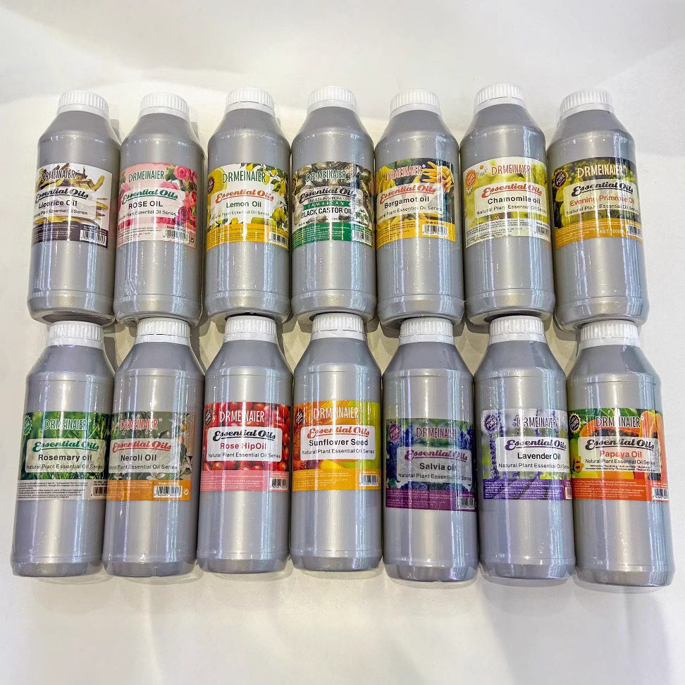 natural plant massage oil 1000ml touch essential oil gray bottle oil export wholesale