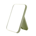 Portable minimalist makeup mirror - foldable plastic, perfect for dorms, home, desktop, students, bedroom, and tabletop use