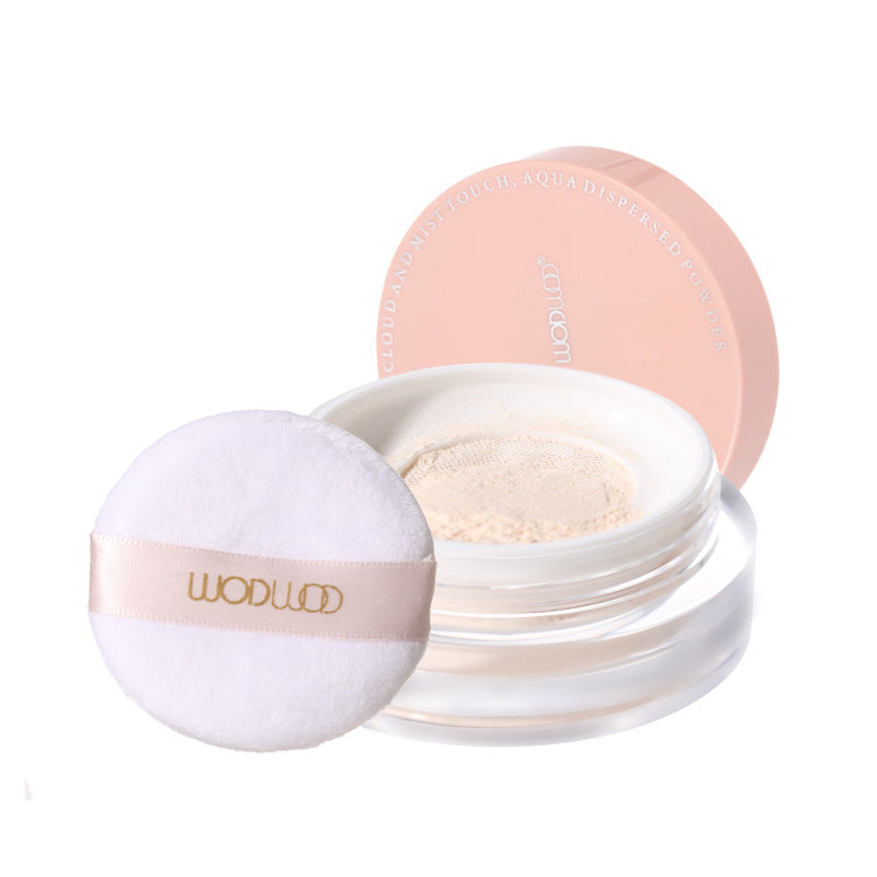 Wodwod cloud touch water loose powder setting powder oil control concealer delicate waterproof anti-sweat non-removing makeup soft focus honey powder