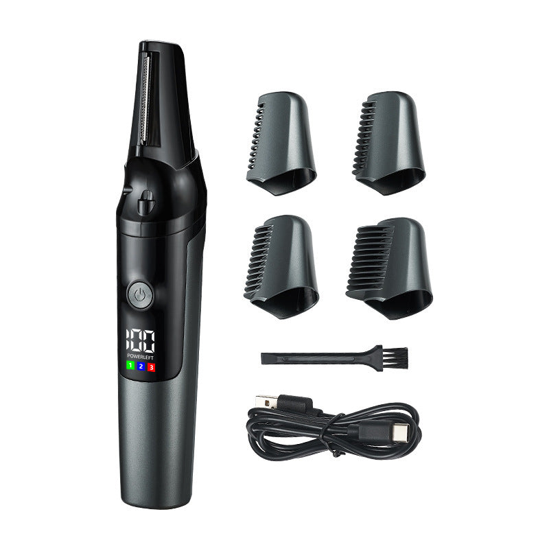 New electric hair remover, body hair trimmer, full body washable shaver, epilator, digital display, unisex hair shaving and trimming device