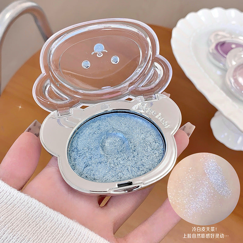 Gege bear diamond shimmer highlighting cream - mochi potato puree pearlescent explosive 3d brightening highlight powder