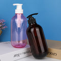 Factory in stock 300ml 500ml washing and care packaging bottles pet plastic empty bottles body lotion cosmetics round bottles