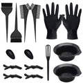 Hair dyeing tools, hair dyeing bowl, hair dyeing gloves, hair dyeing brush, hair dyeing comb suit, 14-piece set of beauty and hairdressing supplies