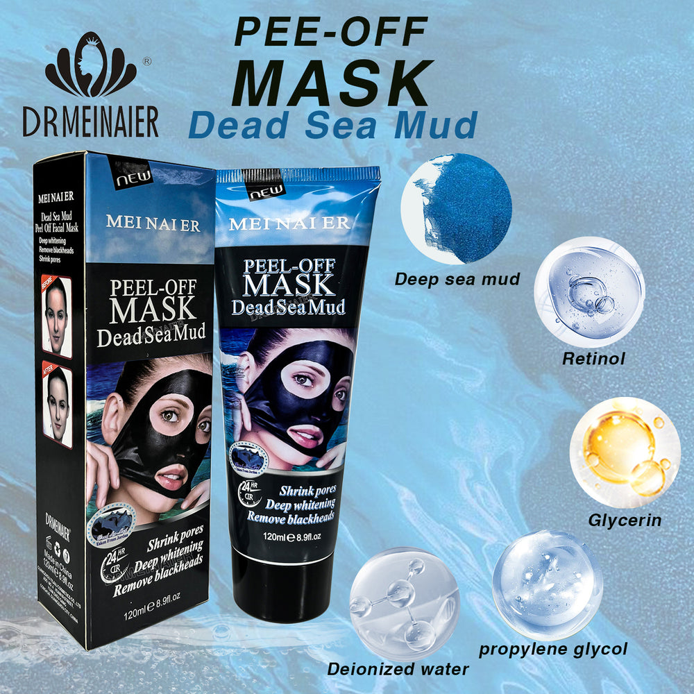 blackhead-absorbing nose mask, pore-cleansing, anti-wrinkle, oil-controlling activated carbon peel-off mask 120g factory direct sales