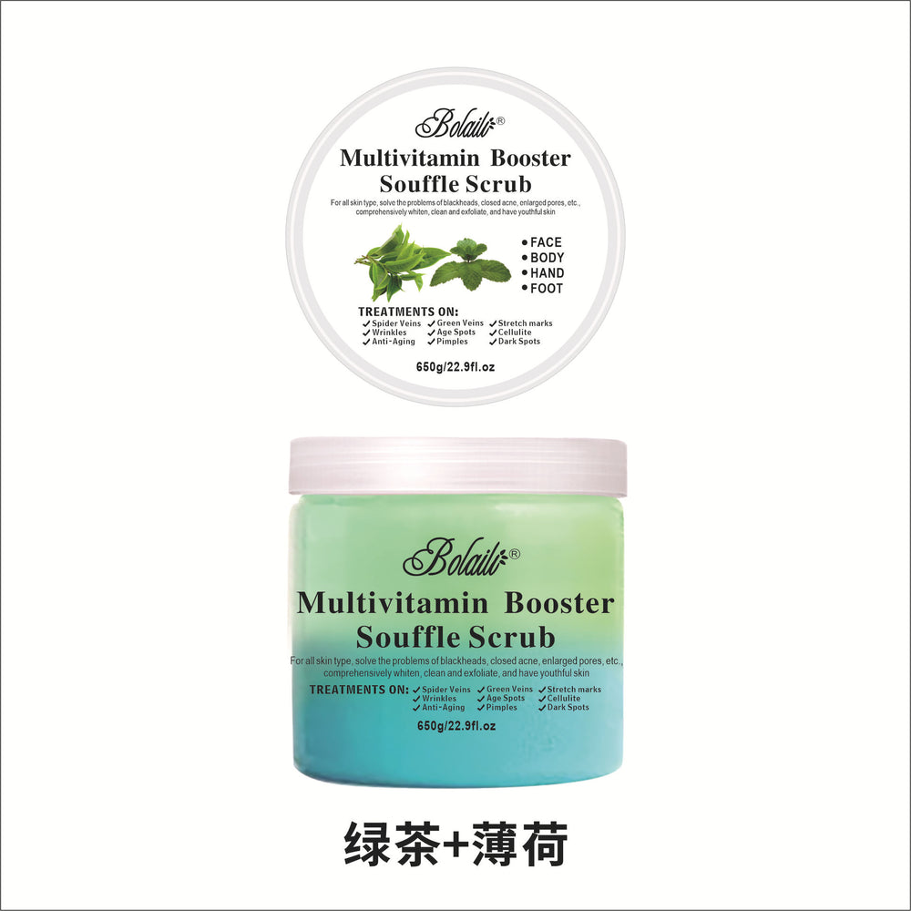 two-color flower fruit tea ice cream scrub sea salt scrub body scrub salt bath salt wet salt 650g wholesale
