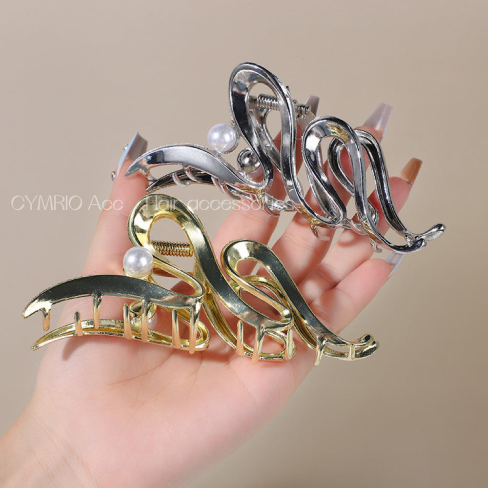 Classy metal gripper large back shark clip hairpin 2024 new classyaccessible luxury clip headwear hairpin