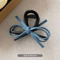 Summernew arrival denim fabric bowscasual hair clip bangs clip elegant shark clip classy hairpin for women