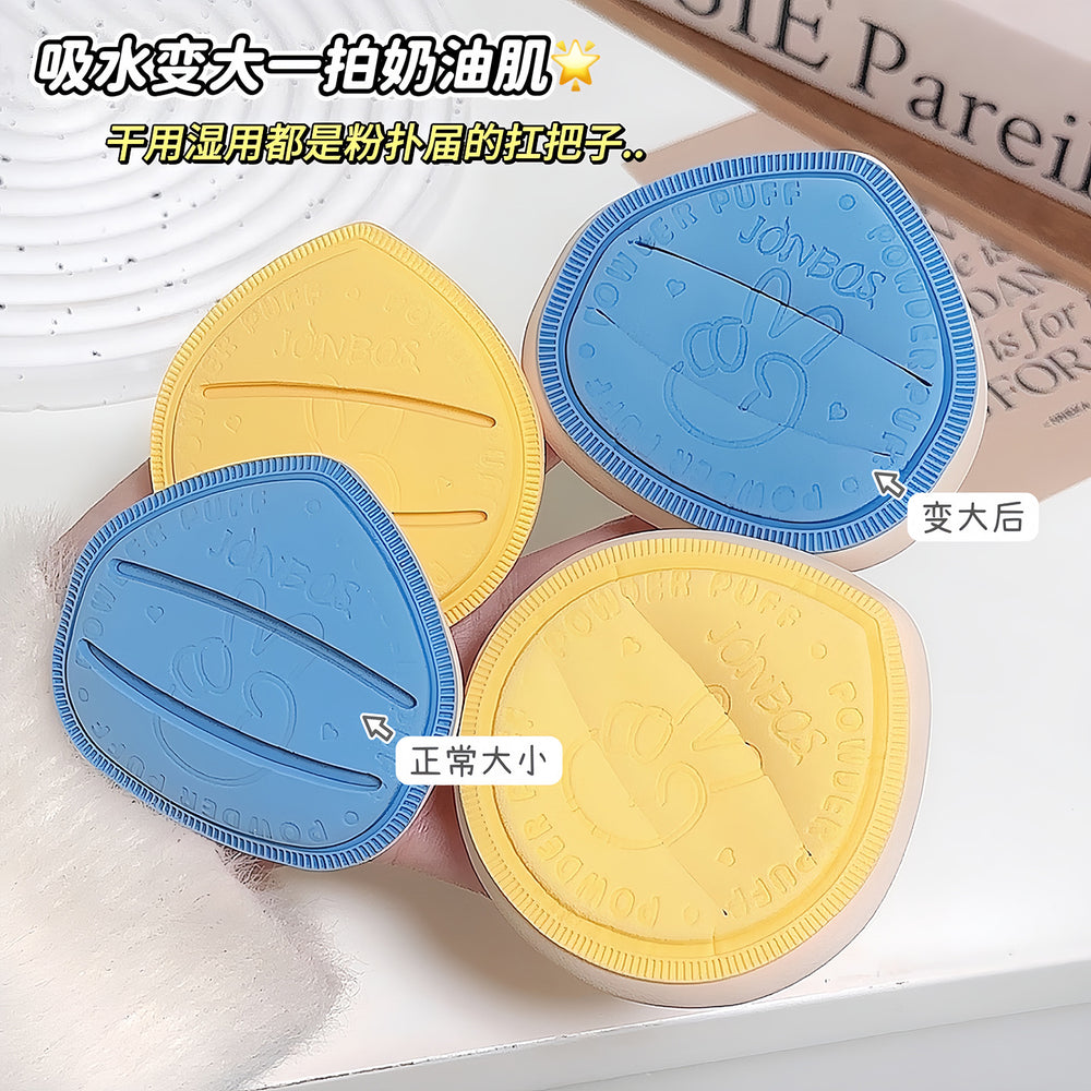 Jonbos dudu marshmallow air cushion powder puff - dual-use, extra thick, ultra-soft, low-lint, large makeup sponge