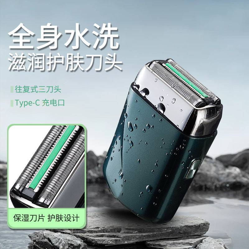 Electric shaver reciprocating razor full body washable men's mini travel shaver