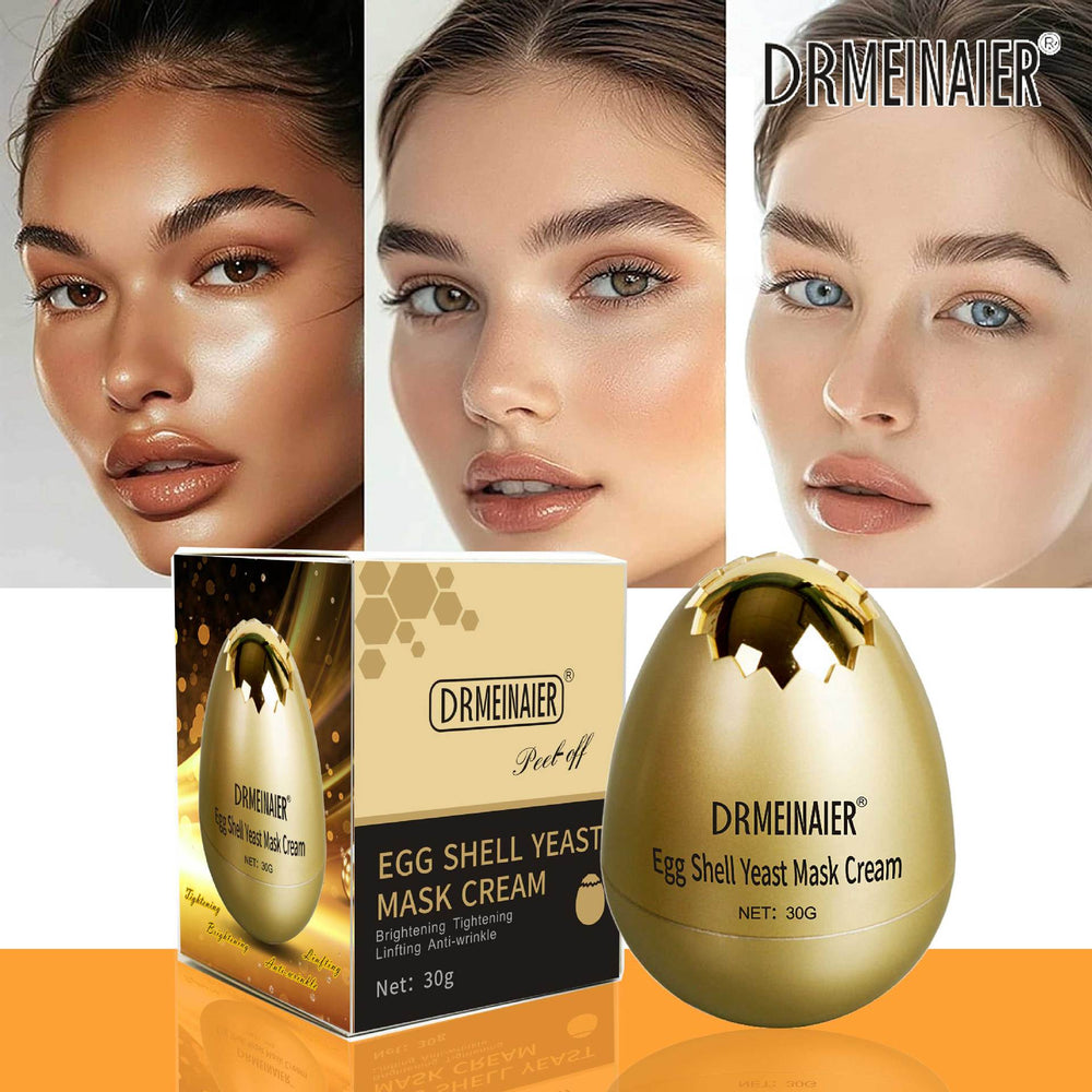 yeast eggshell veil cream collagen hydrating moisturizing lightening firming egg mask 30g - export quality