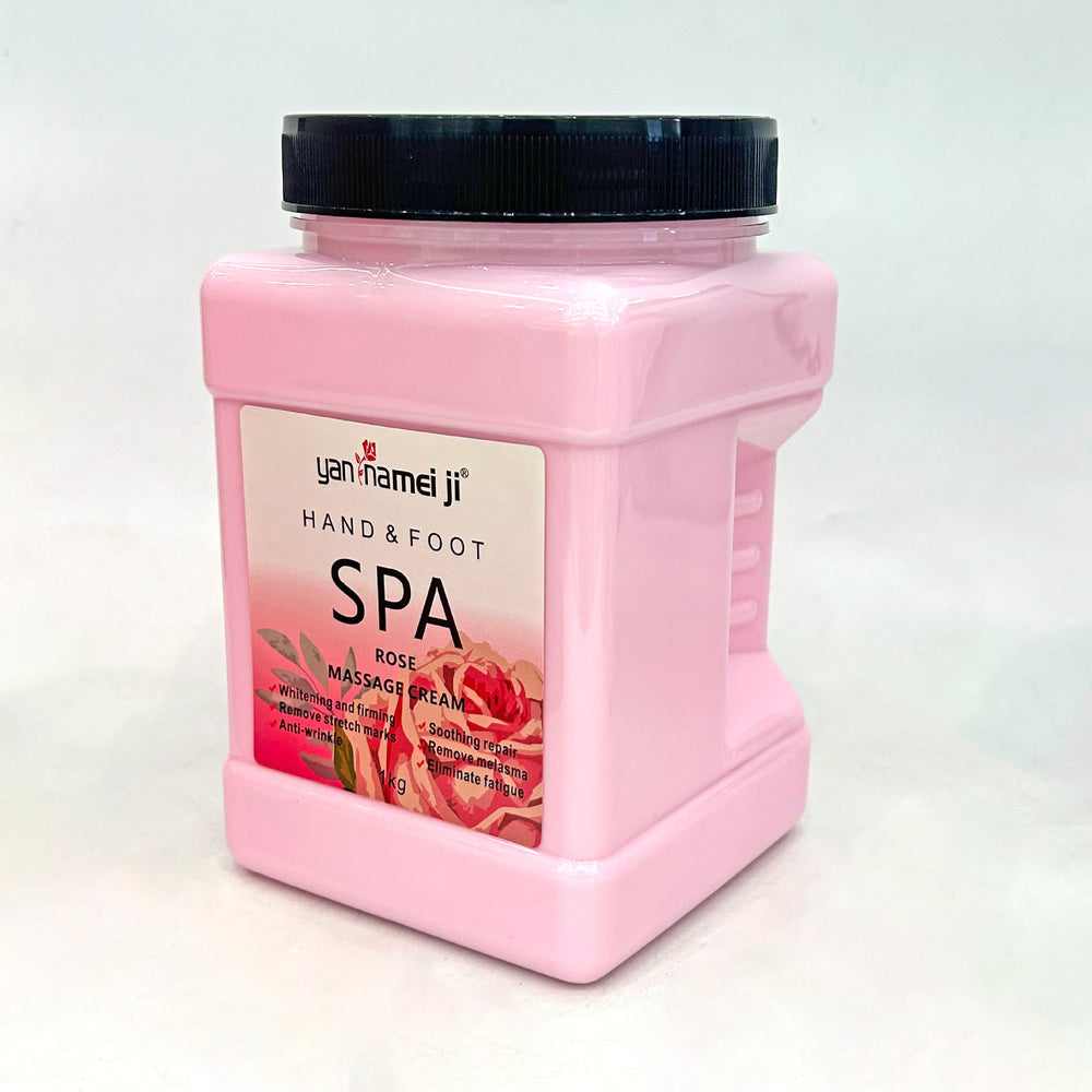 rose massage cream 1kg - soothes skin, hand & foot, full body spa massage cream - wholesale for export