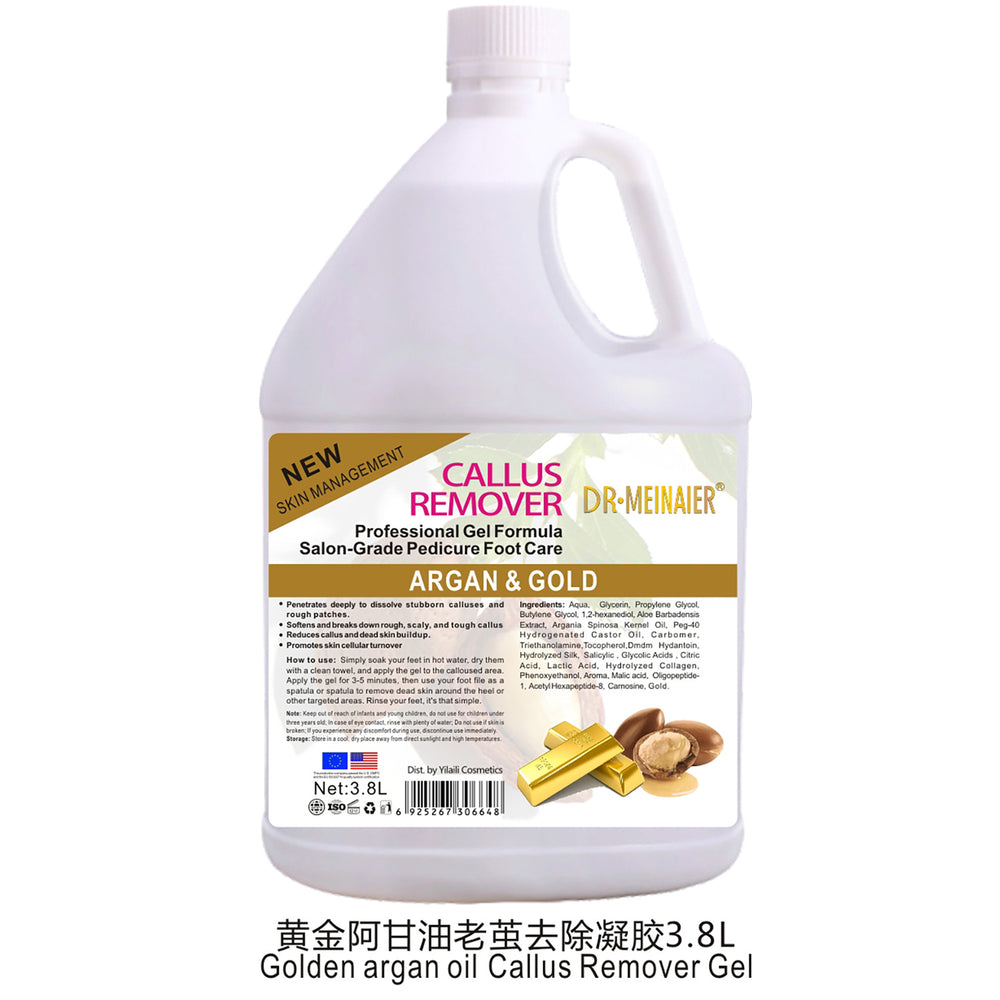 3.8l exfoliating dead skin callus remover gel gel cleans calluses, rejuvenates skin, moisturizes feet