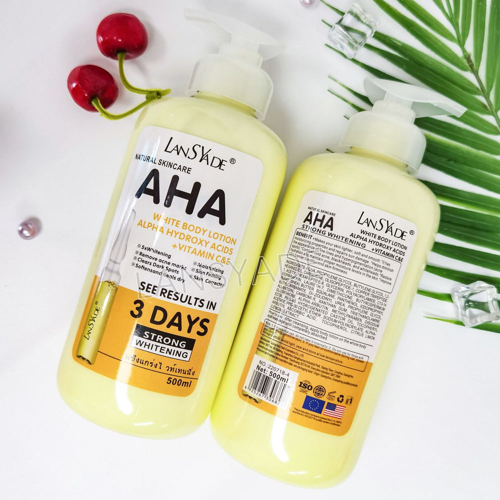 aha fruit acid vc body lotion ve skin beautifying and brightening lotion 500ml moisturizing lotion export wholesale