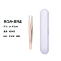 Pink 96 hook eyebrow clip + plastic box
