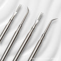 Stainless steel eyelash curler with comb - eyelash perm & lifting tool - eyelash extension & styling aid - wholesale