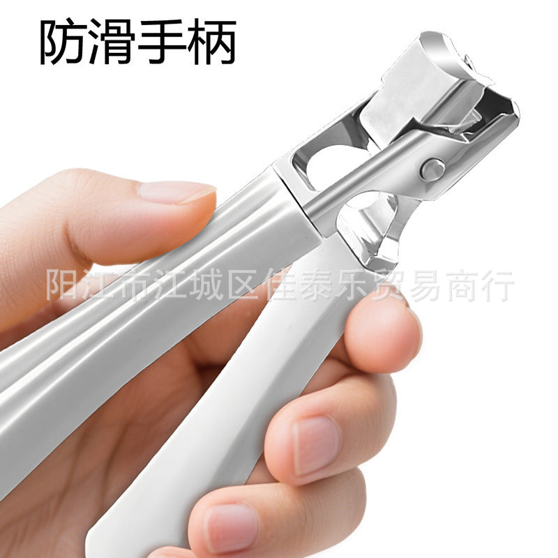 New nail clippers for thick and hard toenails - anti-splash design, large size, stainless steel, home use