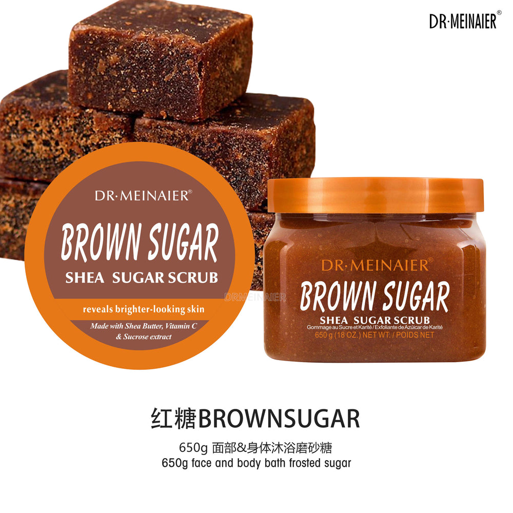 fruit sugar scrub 650g - body scrub, bath salt, exfoliating scrub for keratosis pilaris, cleansing, and long-lasting fragrance