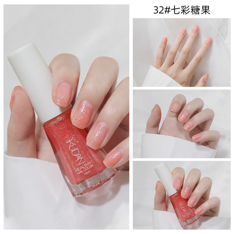 New nail polish: peel-off, no-bake, water-based, odorless, glossy, clear nail polish - spring/summer collection