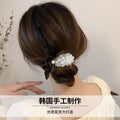 K-styleelegant pearl ball head clip hair clip women's back of head hairdressing handy gadget hair accessories headgear women's shark clip