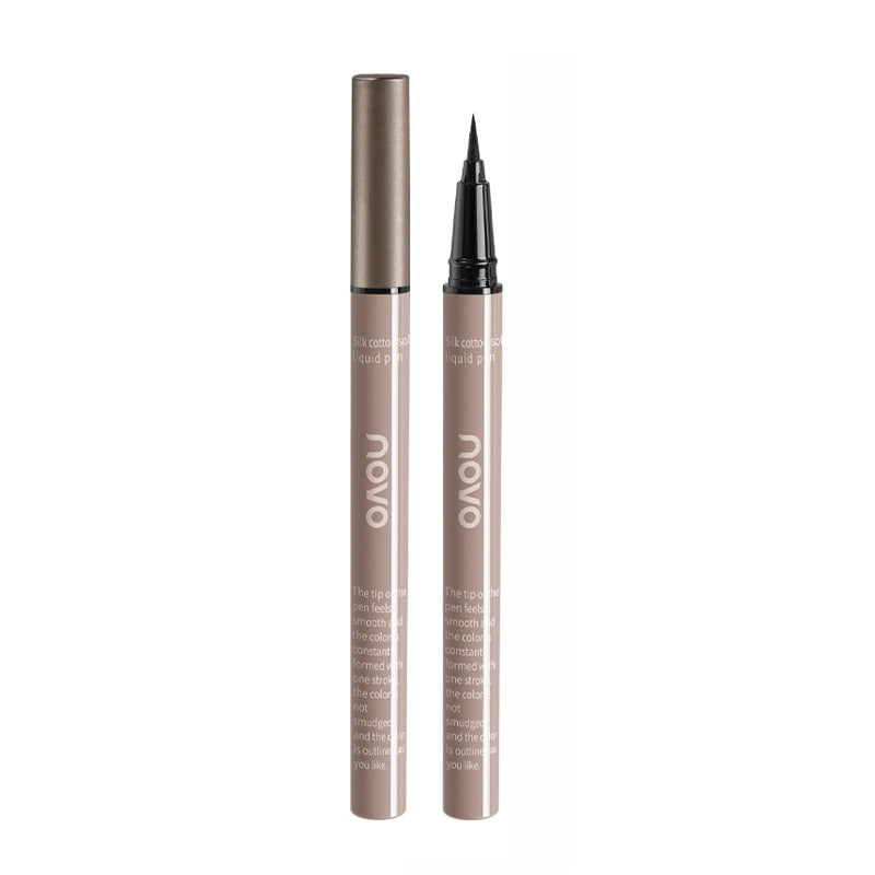 Novo silk cotton soft ink eyeliner pen ultra-fine waterproof sweat-proof quick-drying long-lasting smudge-proof brown under-eye highlight eyeliner