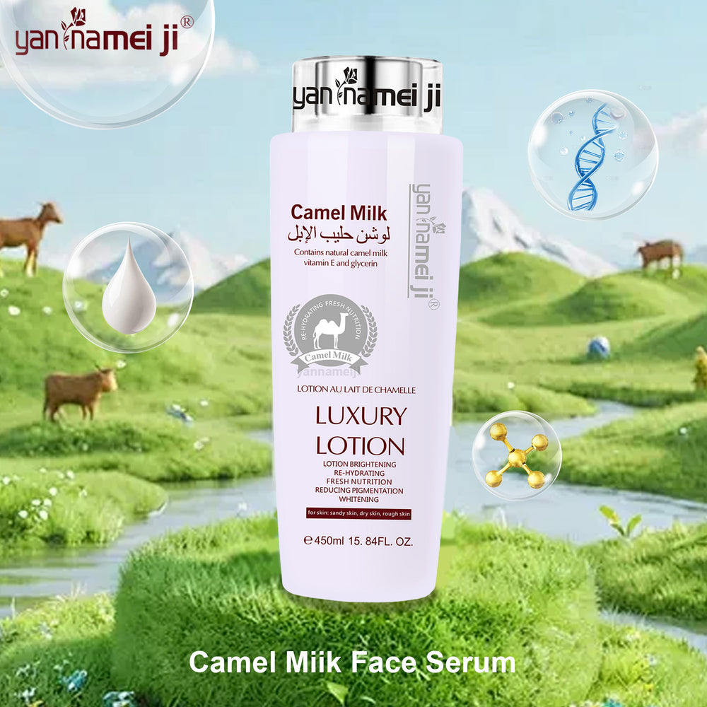 camel milk saves skin lotion vitamin e brightening hydrating moisturizing body lotion 450ml foreign trade