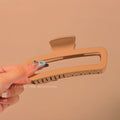 Extra large hair clip, large hair clip, back of head, hair clip, thick hair, square frosted shark clip, headwear