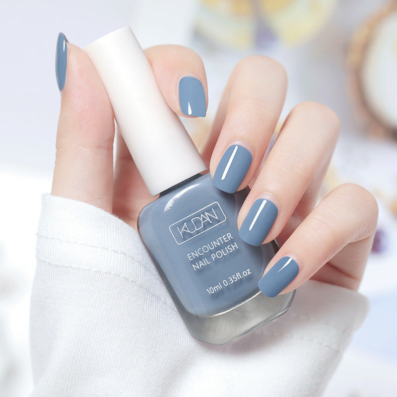 New white peelable water-based nail polish odor free, no baking, quick-drying, transparent top coat, student peelable nail polish