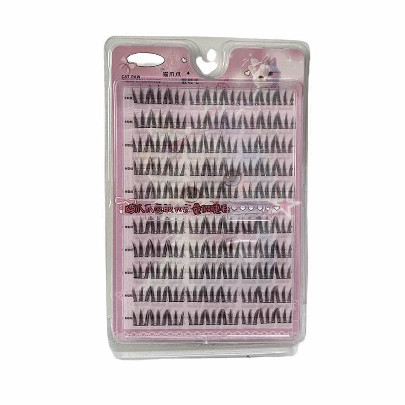 Gege bear nine-tailed rabbit fox series glue-free false eyelashes comic artificial segmented elongated eye tail novice eyelashes