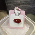 Round polka dots - red