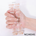 Zhengxiang christmas gel manicure stickers waterproof cross-border european and american uv semi-cured nail stickers christmas nail