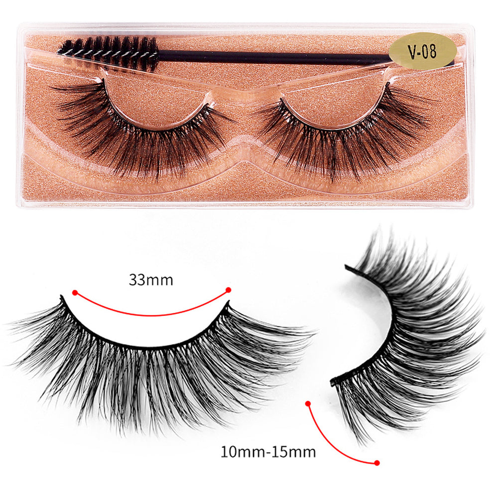 fashion fake eyelashes suit slim cross thick imitation mink eyelashes one-piece fashion style