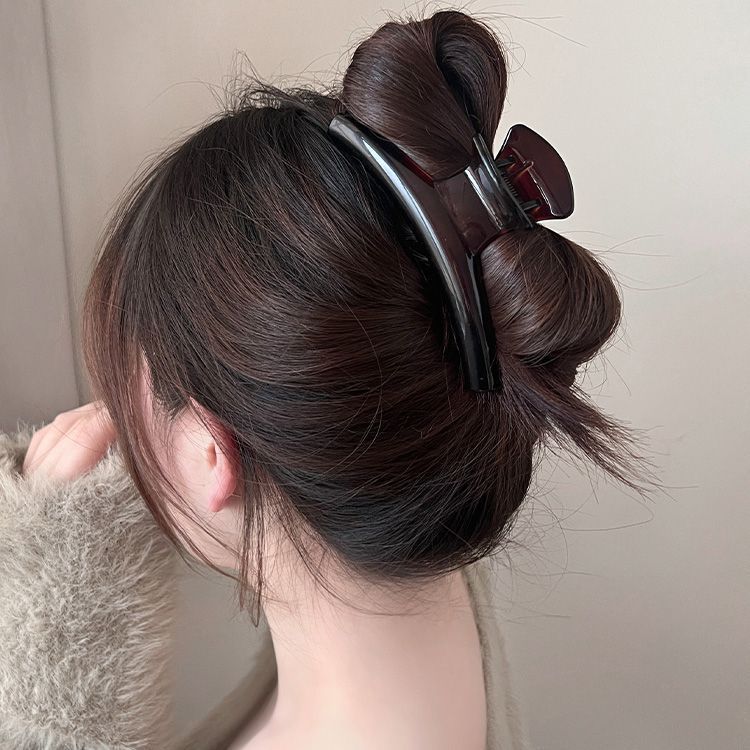 2024 new arrivalclassy plastic gripper imitation acetic acid black hair gripper large plate hair clip shark clip hair accessories for women