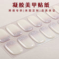 Zhengxiang custom gel nail stickers - waterproof french smudge, sparkle, uv semi-cured nail art stickers, cartoon designs