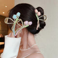 2024 new arrival super fairy tulip hair clip, metal gripper on the back of the head, women's summer large classy shark clip
