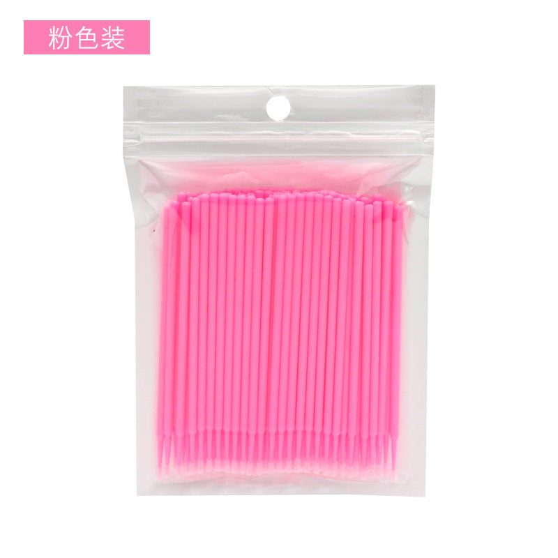 Cleaning swabs for eyelash extensions - quick removal, cleansing eye lashes, fine cotton lash makeup remover tool (specialized)