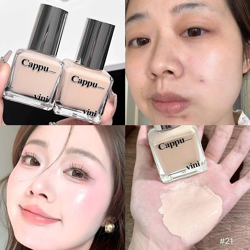 Kapavini clear nude skin foundation creamy skin oil control concealer long-lasting waterproof anti-sweat non-removing makeup foundation cream