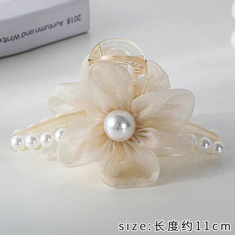 Casual cold style cross gripper large korean elegantelegance hair gripper back of head hairpin frenchretro hair accessories