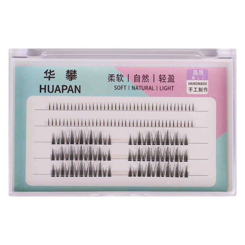Segmented false eyelashes non-glue diy big devil sunflower eyelashes single cluster cos comic style little devil eye tail