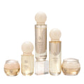 Factory customized round ball cap skincare set glass bottle 50g cream jar cosmetic packaging bottle - direct from the manufacturer