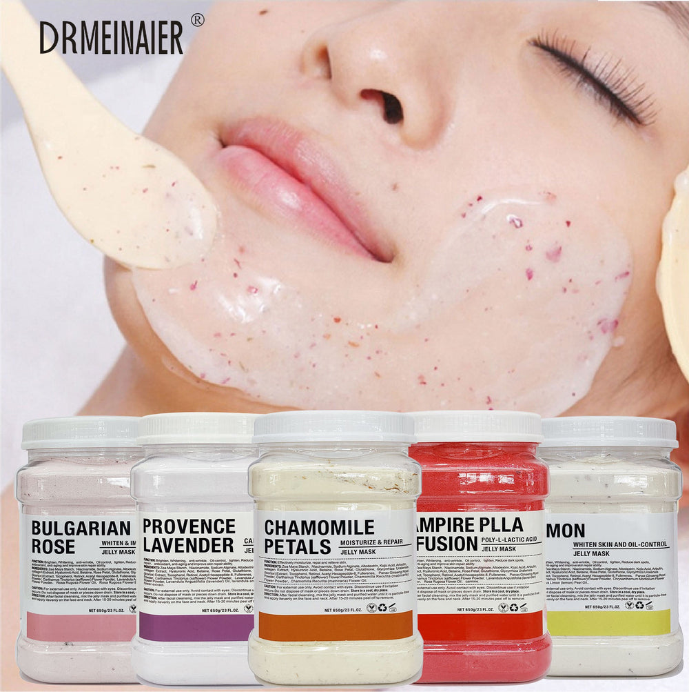 Rose petal crystal jelly mask powder - vampire age-defying hydrating & brightening soft mask powder 650g - wholesale for export