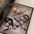 Elegant pearl claw clip - medium size hair styling clip - women's 2025 new arrival - high-end hair accessory for the back of the head