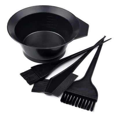 Wholesale hair dyeing kit - 4 piece set: hair dye brush, conditioning comb, dye bowl, and conditioning bowl brush