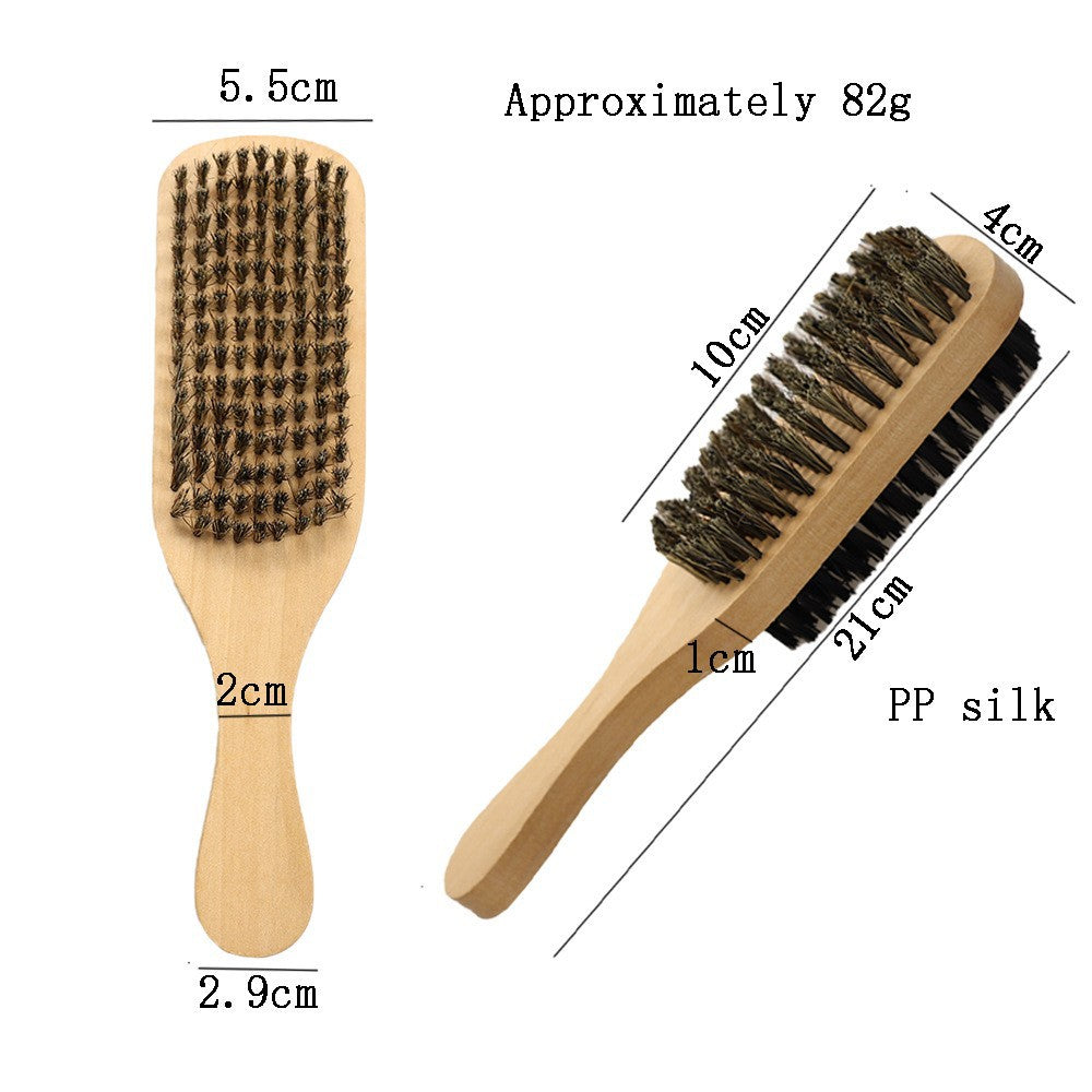 bristle beard brush head brush broken hair brush hairdressing hair brush soft bristle wooden handle neck brush cleaning brush hairdressing supplies