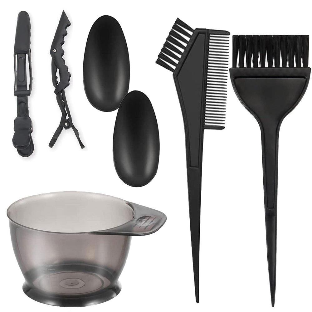 Manufacturer wholesale hair dyeing tools 6-piece set hair dyeing bowl baking oil comb comb brush hairdressing supplies dyeing and perming