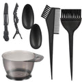 Manufacturer wholesale hair dyeing tools 6-piece set hair dyeing bowl baking oil comb comb brush hairdressing supplies dyeing and perming