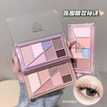 Gege bear layered eyeshadow palette - low saturation, shimmer, matte, blush & contour all-in-one